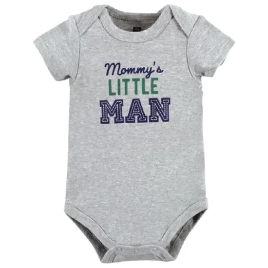 Hudson Baby Infant Boy Cotton Bodysuits, Love Mom image {4}