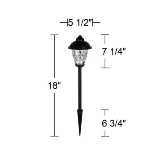 John Timberland Concord Black Finish Low Voltage 18" High LED Landscape Light image {7}