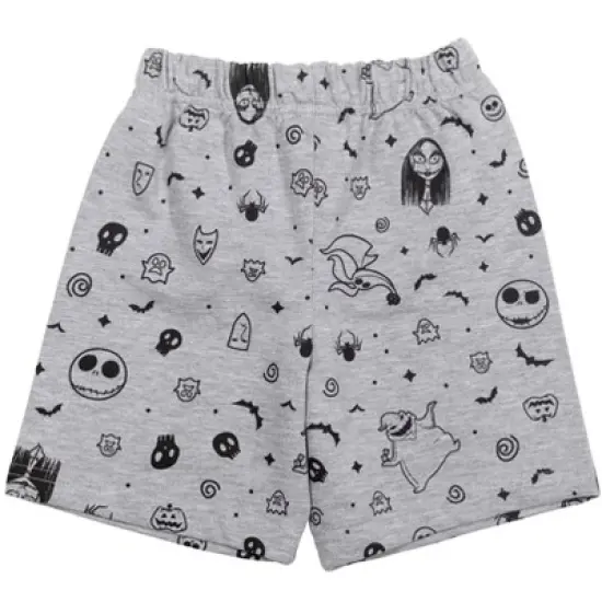 Disney Nightmare Before Christmas Jack Skellington T-Shirt Shorts Black/Gray  image {3}