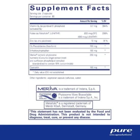 Pure Encapsulations NeuroPure - Hypoallergenic Supplement with Enhanced Support for Calmness and Stress Relief - 120 Capsules image {1}