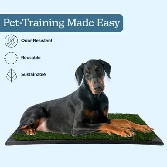 PETMAKER 41x27in Dog Grass Pad with Tray image {2}