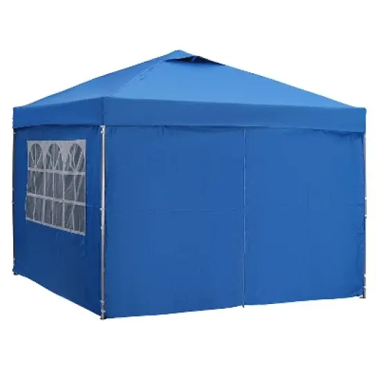 Ainfox 10'&times;10' Pop-up Canopy Tent Portable Gazebo With Sidewalls image {6}