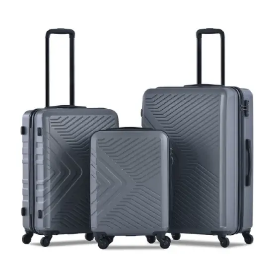 Spinner Suitcase Set with TSA Lock and Organizer Interior ABS Hardshell 3 Piece Luggage - Cuddlewood image {9}