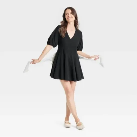 Women's Bell Elbow Sleeve Mini A-Line Dress - Universal Thread&trade; image {2}
