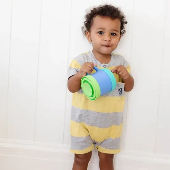 morepeas Silicone Baby Snack Cup - Blueberry image {4}