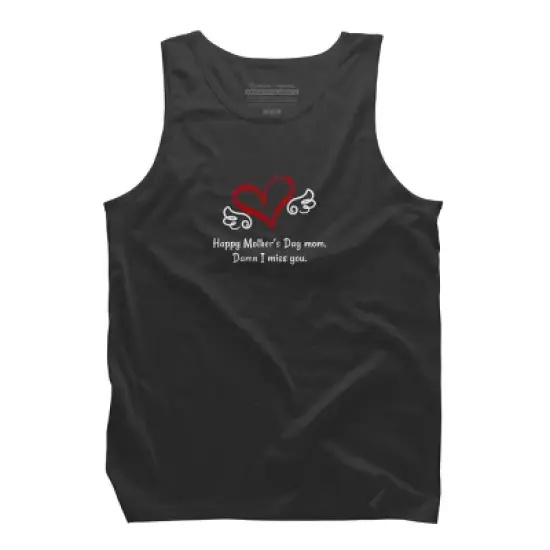 Men's Design By Humans Happy Mother's Day Miss You Mom By graceandfinn Tank Top image {3}