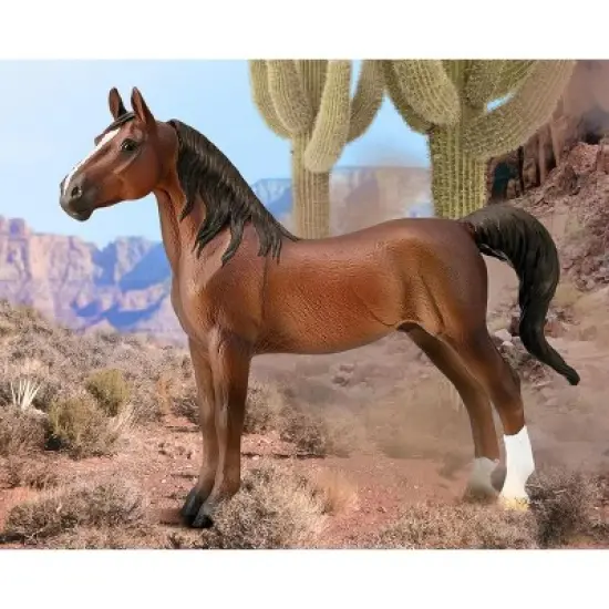Breyer Animal Creations Breyer CollectA 1:18 Scale Model Horse | American Saddlebred Stallion image {1}
