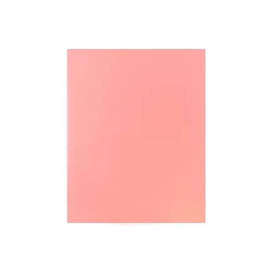 JAM Paper Laminated Two-Pocket Glossy Presentation Folders Baby Pink 31225348A image {4}