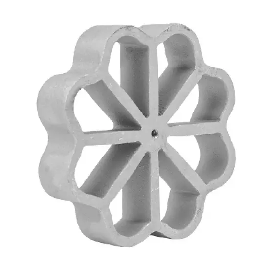 O'Creme Rosette-Iron Mold, Cast Aluminum Large Floral Shape image {1}