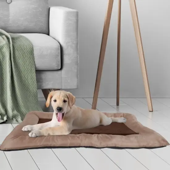 Pet Adobe 43"x29" Plush Cozy Pet Bed - Tan image {1}
