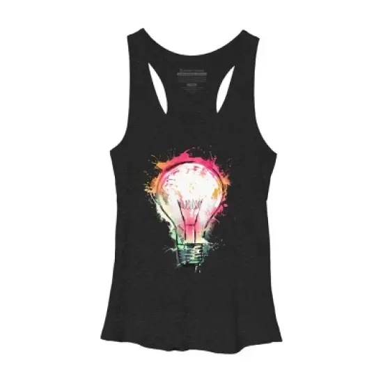 Women's Design By Humans Colorful Splash Ideas By alnavasord Racerback Tank Top image {2}