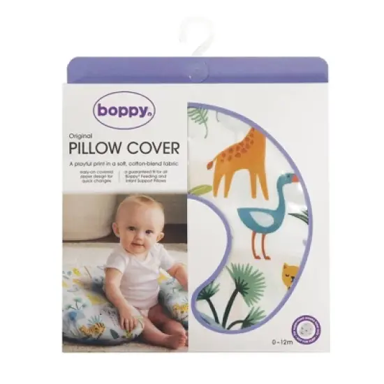 Boppy Original Support Nursing Pillow Cover - Colorful Wildlife image {8}