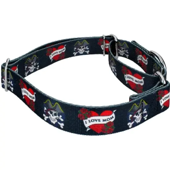 Country Brook Petz I Love Mom Martingale Dog Collar image {2}