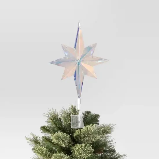 Christmas Lit Plastic Multicolor 8 Point Star Tree Topper - Wondershop&trade; image {2}