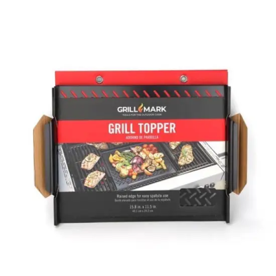 Grill Mark Steel Grill Topper 16 in. L X 12 in. W 1 pk image {1}