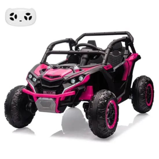 Ride On Car, Electric Car Toy, Remote Control, 24V 7AH Battery Powered Toy, 4-Wheeler Suspension, 2 Seater Ride on Toys for Kids image {10}