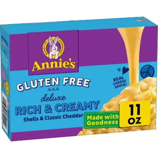 Annie's Deluxe Gluten Free Rice Pasta Shells & Cheese Sauce - 11oz image {9}