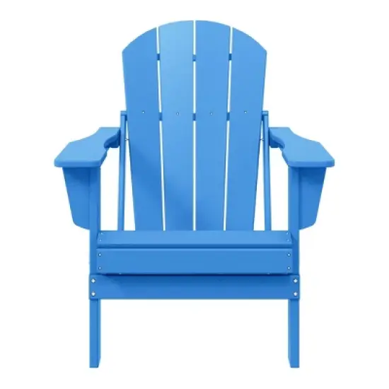 WestinTrends Malibu HDPE Outdoor Patio Folding Poly Adirondack Chair image {23}