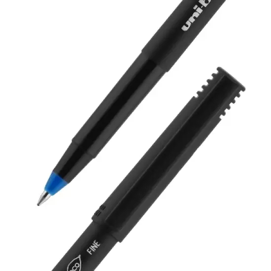 uni-ball uniball Onyx Rollerball Pens Fine Point 0.7mm Blue Ink 72/Box (2013568) image {1}
