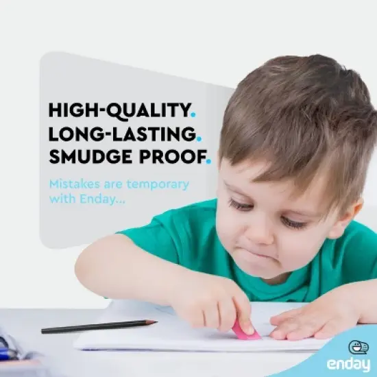 Enday Pencil Eraser Pink Pearl image {2}