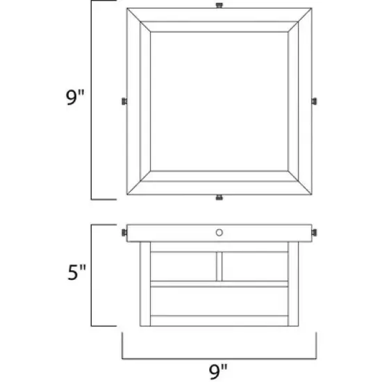 Maxim Lighting Coldwater 2 - Light Flush Mount in  Burnished image {1}