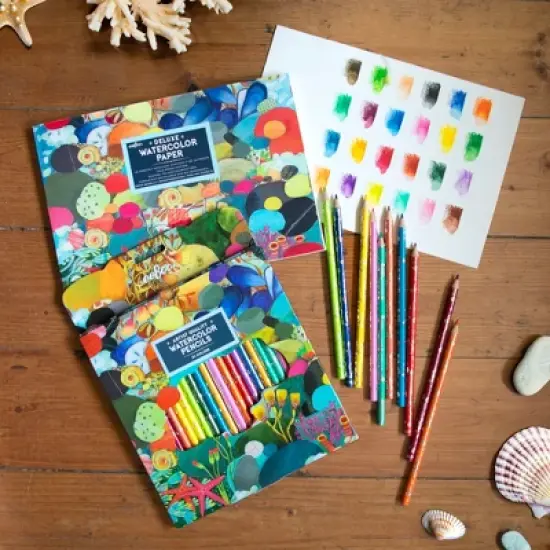 Piece & Love: Tidepool Watercolor Pencils - 24 Count image {4}