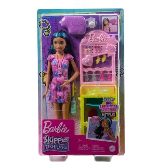Barbie Skipper Doll and Ear-Piercer Set with Piercing Tool and Accessories First Jobs image {5}