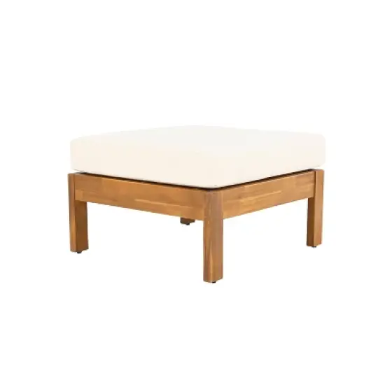 Christopher Knight Home Nolan Outdoor Shutter-styled Paneling Acacia Wood Seating Set with Cushions image {4}