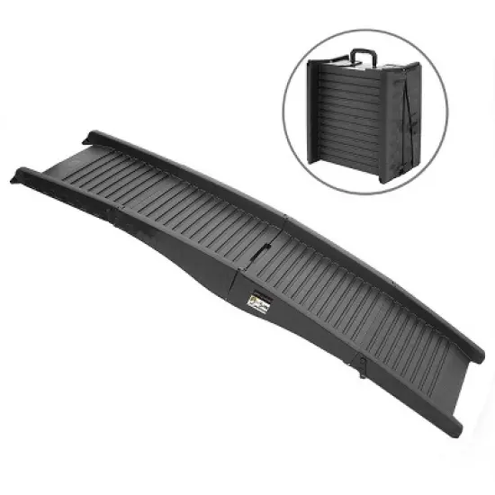 Nonslip Dog Ramp - 60-Inch Tri-Fold Incline with Raised Sides for Pets - Portable Ramps for Dogs to Get into a Car, Truck, SUV or Home by PETMAKER image {2}