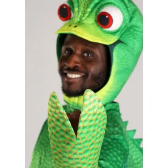 HalloweenCostumes.com Men's Disney Tangled Pascal Halloween Costume | Adult Chameleon Themed Outfit image {3}