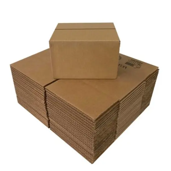 UOFFICE Bulk Pack of 50 Corrugated Boxes 6" x 6" x 4" - Shipping Boxes image {4}