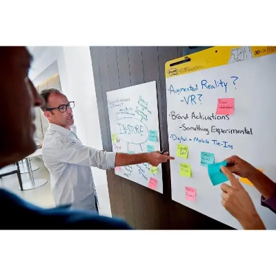 Post-it Recycled Super Sticky Wall Easel Pad 25" x 30" 30 Sheets/Pad 8 Pads/Pack (559RP-VAD8) image {7}