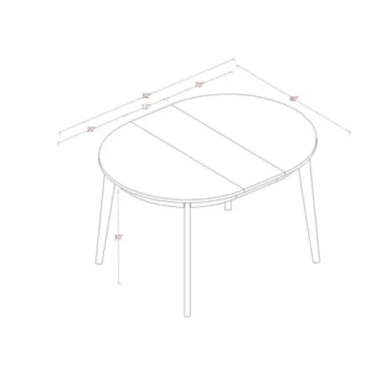 Astrid Mid-Century Round Extendable Dining Table - Threshold&trade; image {5}