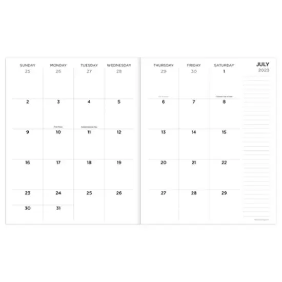 TF Publishing 2023-24 Academic Planner Monthly 6.5"x8" Palms image {1}