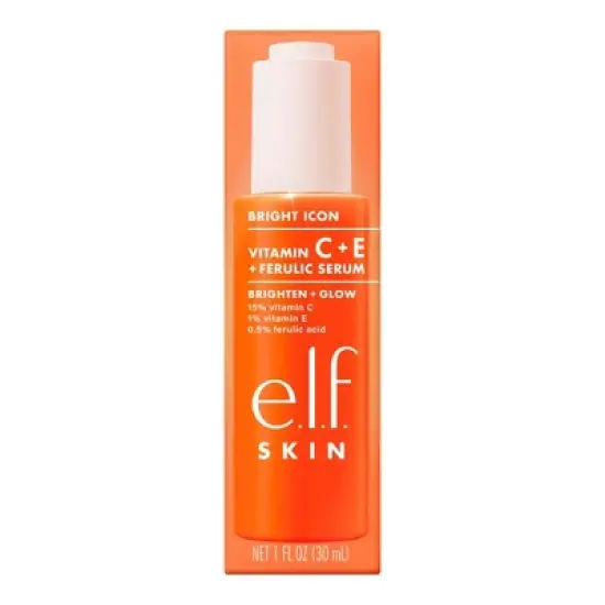 e.l.f. SKIN Bright Icon Vitamin C + E + Ferulic Face Serum - 1 fl oz image {12}