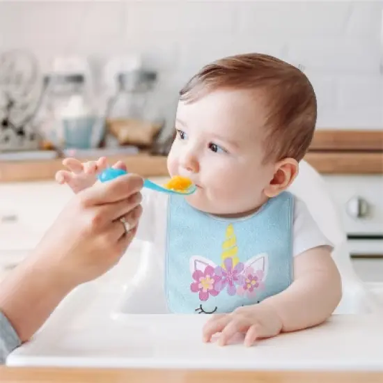 The Peanutshell Pastel Girl 10-Pack Terry Bibs in Pink, Purple and Yellow image {4}