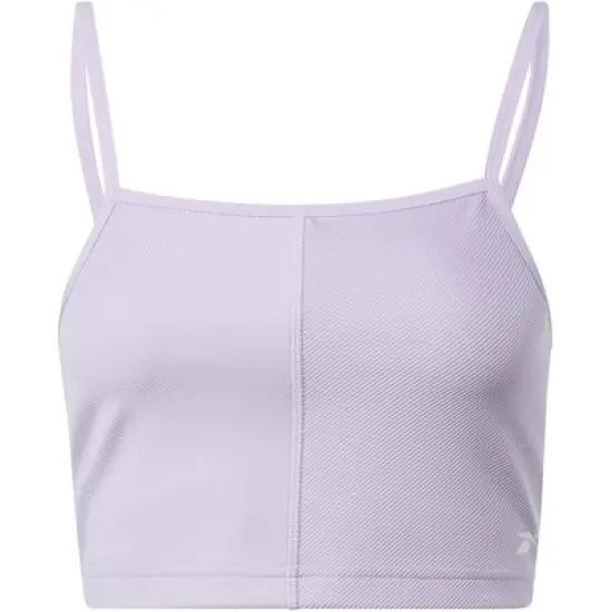 Reebok Yoga Performance Rib Crop Top Womens Athletic T-Shirts image {7}