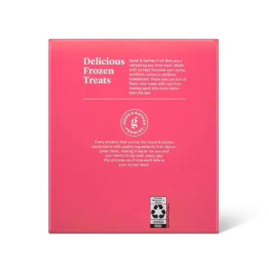 Frozen Strawberry Fruit Bars - 16.5 fl oz/6ct - Good & Gather&trade; image {2}