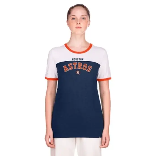 MLB Houston Astros Women's Bi-Blend Ringer T-Shirt image {4}
