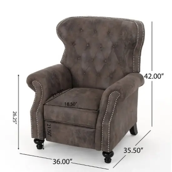 Walder Tufted Recliner - Christopher Knight Home image {7}