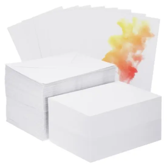 Unique Bargains Cotton Watercolor Cards with Envelopes image {5}