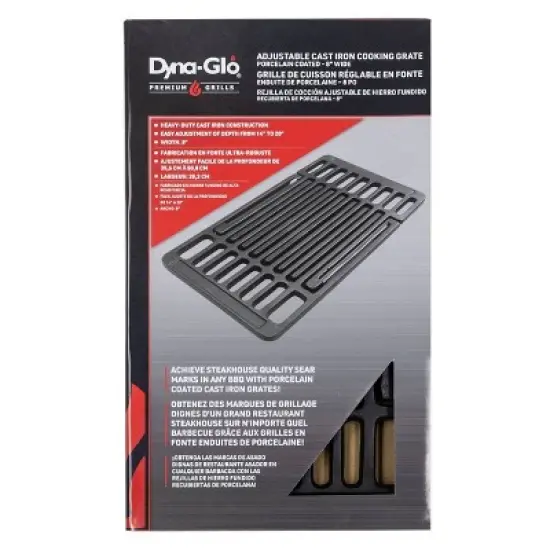Dyna-Glo DGUEGC Universal Cast Iron Cooking Grates, Black image {2}
