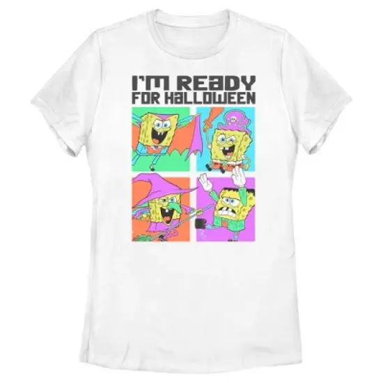 Women's SpongeBob SquarePants I'm Ready for Halloween T-Shirt image {3}