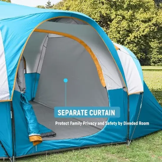 Cesicia 14 FT Red 10 Person Camping Tent image {3}