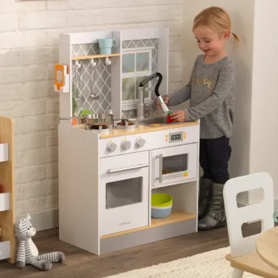 Kidkraft Let's Cook Wooden Play Kitchen image {1}
