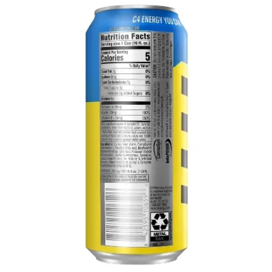 Cellucor C4 Frozen Bombsicle Energy Drink - 16 fl oz Can image {4}