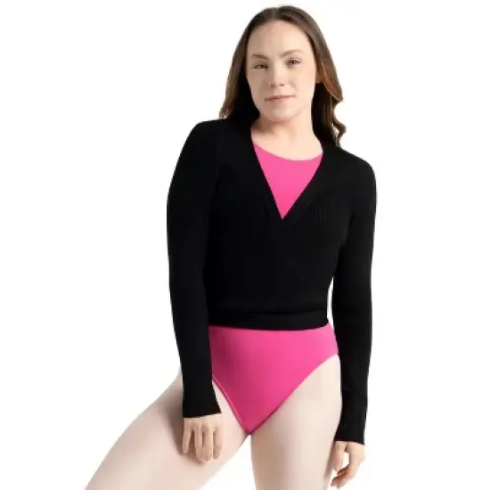 Capezio Women's Ribbed Knit Wrap Sweater image {4}