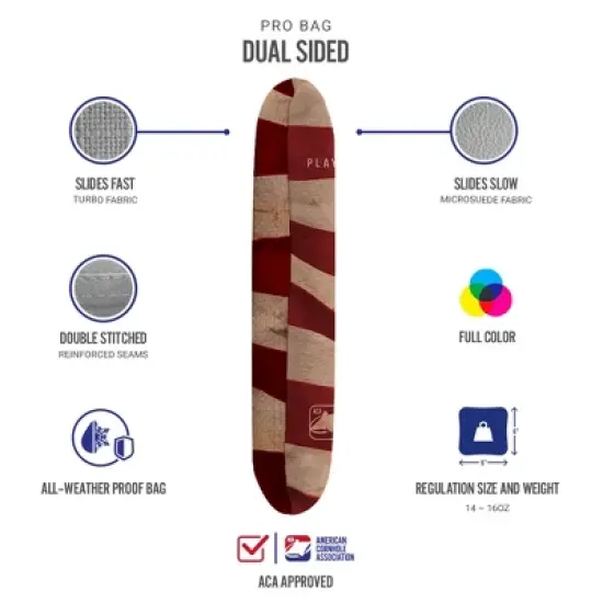 Cloth American Flag Synergy Pro Red Cornhole Bags (Set of 4) image {2}