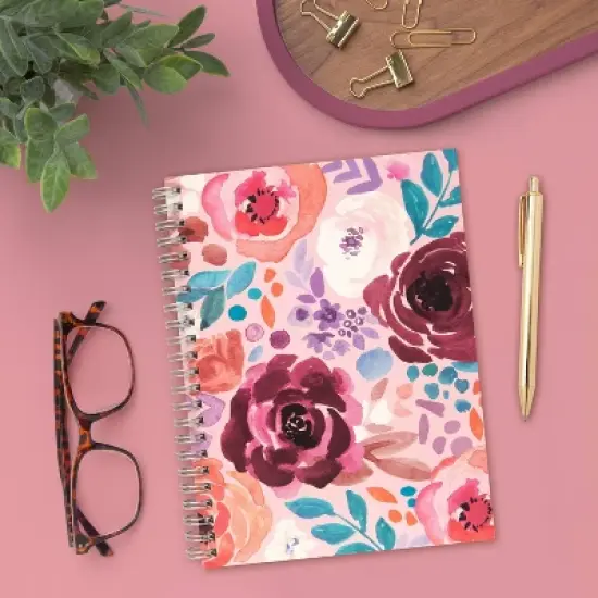 greenroom 80pg Ruled Notebook 5.875"x8" Floral (Designs May Vary): Spiral Soft Cover Journal, Multicolor, 6x8 Inches image {11}