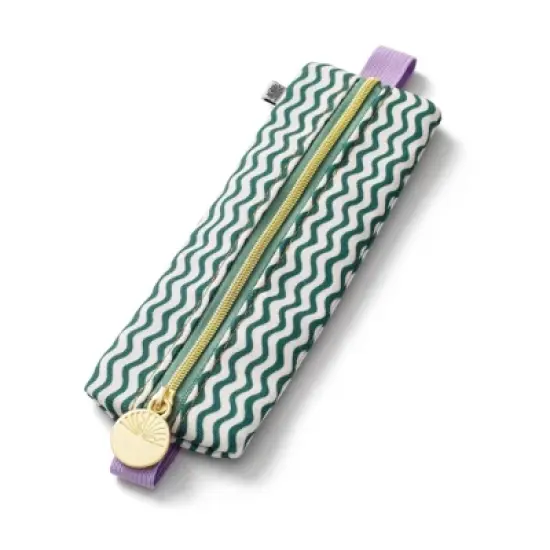PAPIER Elastic fabric Pencil pouch 7.9"x2" Zig Zag image {3}